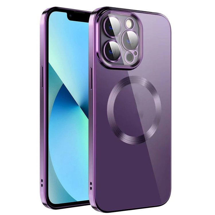 Electroplating MagSafe TPU Phone Case with Lens Film, For iPhone 13 Pro Max, For iPhone 12, For iPhone 12 Pro