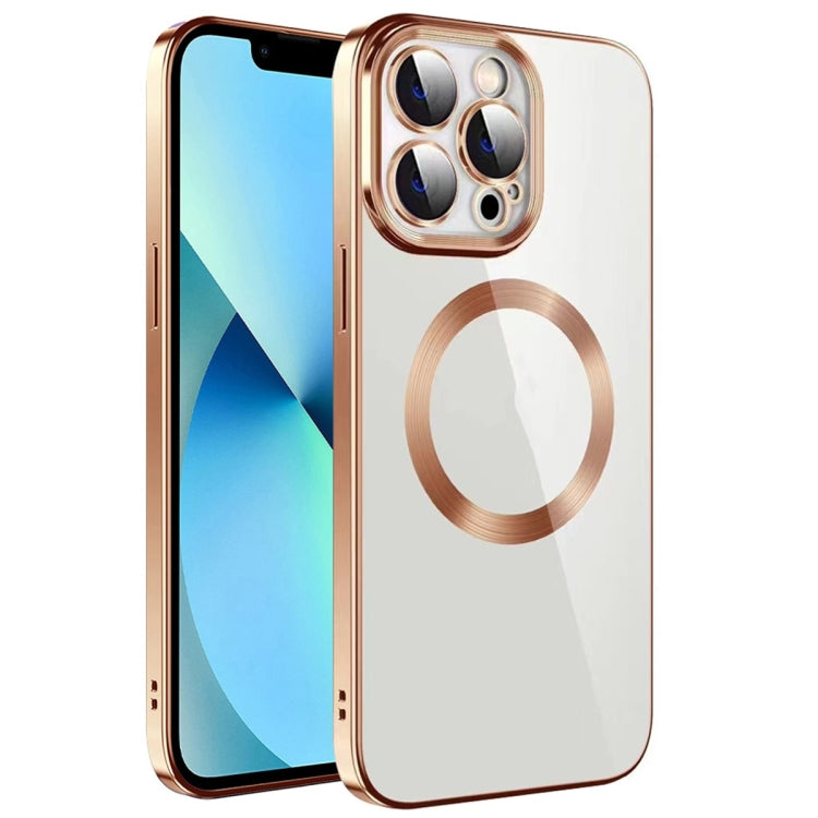 Electroplating MagSafe TPU Phone Case with Lens Film, For iPhone 12 Pro Max