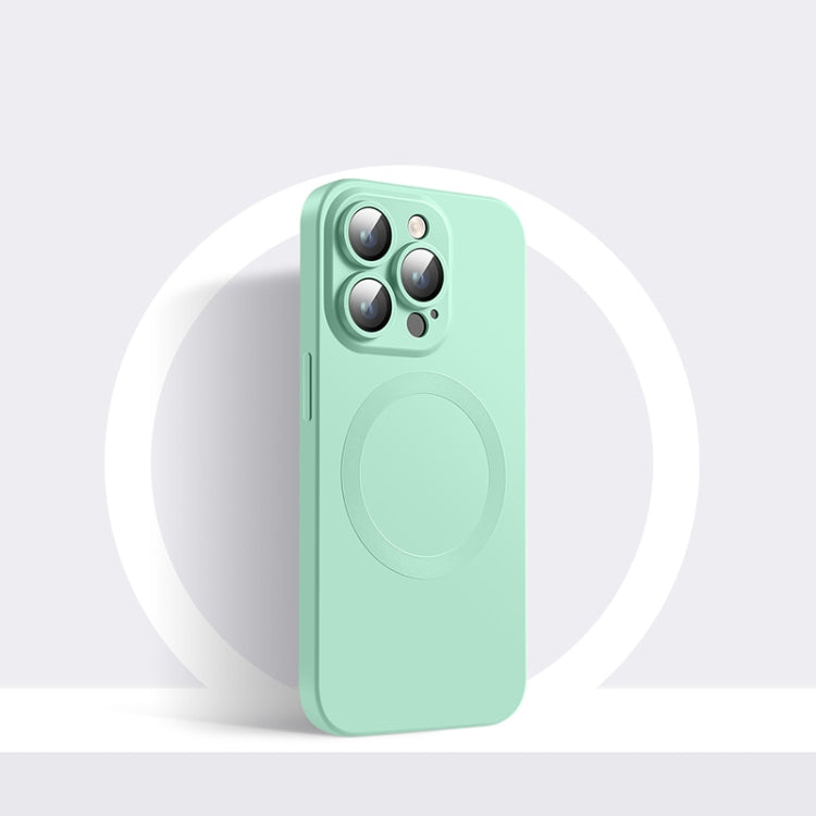 CD Texture MagSafe Liquid Silicone Phone Case, For iPhone 14, For iPhone 14 Plus