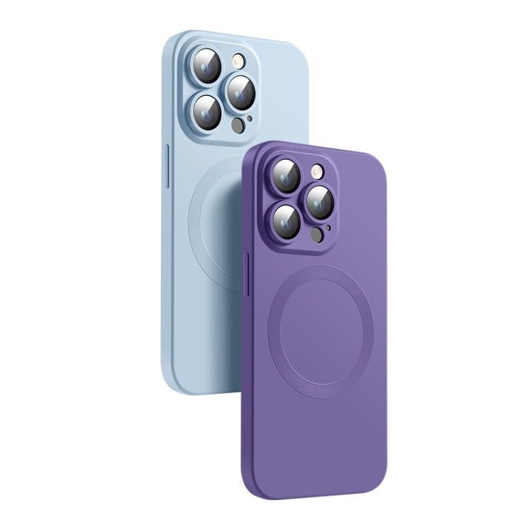 CD Texture MagSafe Liquid Silicone Phone Case, For iPhone 14, For iPhone 14 Plus