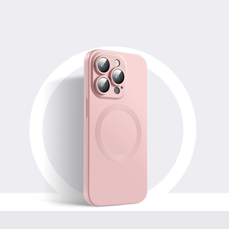 CD Texture MagSafe Liquid Silicone Phone Case, For iPhone 14, For iPhone 14 Plus