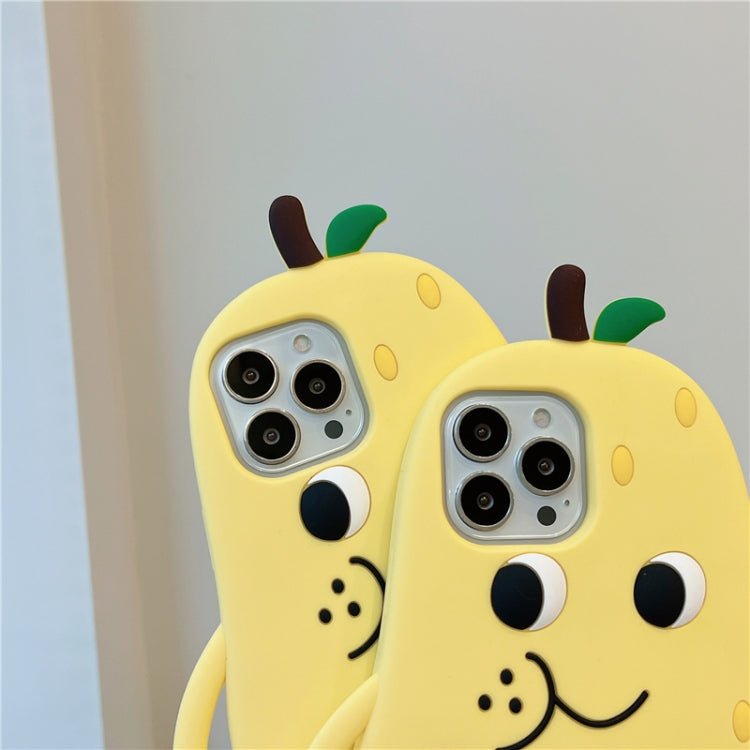 Snow Pear Silicone Phone Case, For iPhone 14, For iPhone 13 Pro, For iPhone 12, For iPhone 12 Pro, For iPhone 11 Pro Max