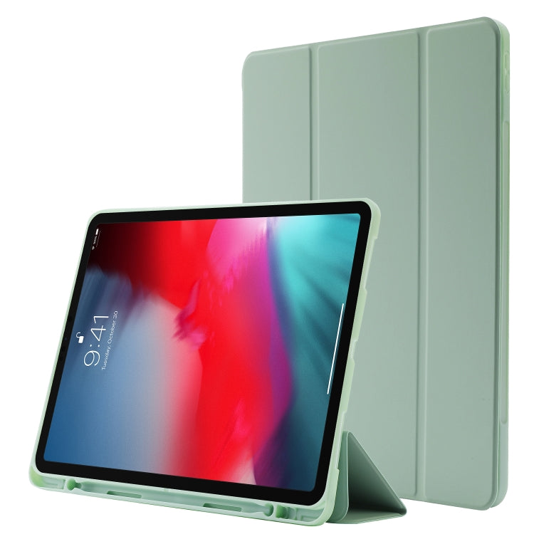 Skin Feel Pen Holder Tri-fold Tablet Leather Case, For iPad Pro 11 2022 / 2021 / 2020 / 2018, For iPad Air 13 2025 / 2024 / iPad Pro 12.9 2022 / 2021 / 2020 / 2018