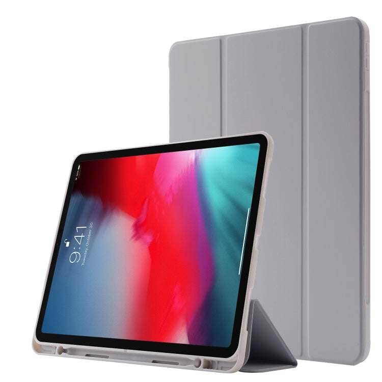 Skin Feel Pen Holder Tri-fold Tablet Leather Case, For iPad Pro 11 2022 / 2021 / 2020 / 2018, For iPad Air 13 2025 / 2024 / iPad Pro 12.9 2022 / 2021 / 2020 / 2018