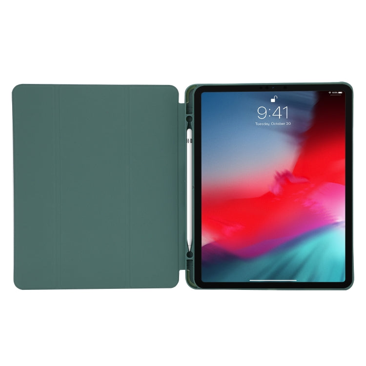 Skin Feel Pen Holder Tri-fold Tablet Leather Case, For iPad Pro 11 2022 / 2021 / 2020 / 2018, For iPad Air 13 2025 / 2024 / iPad Pro 12.9 2022 / 2021 / 2020 / 2018