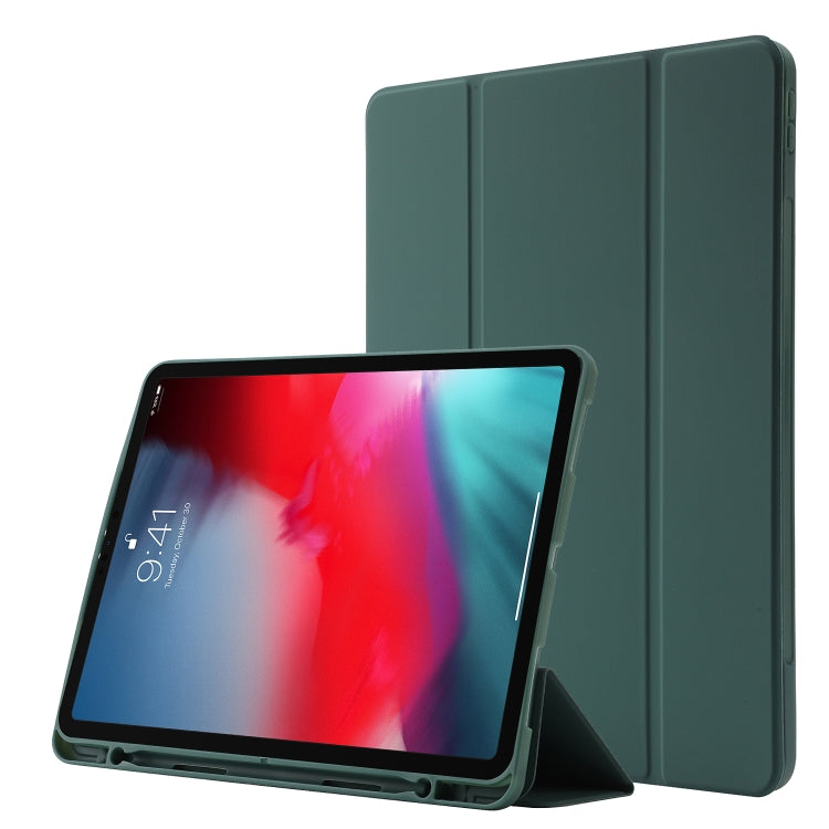 Skin Feel Pen Holder Tri-fold Tablet Leather Case, For iPad Pro 11 2022 / 2021 / 2020 / 2018, For iPad Air 13 2025 / 2024 / iPad Pro 12.9 2022 / 2021 / 2020 / 2018