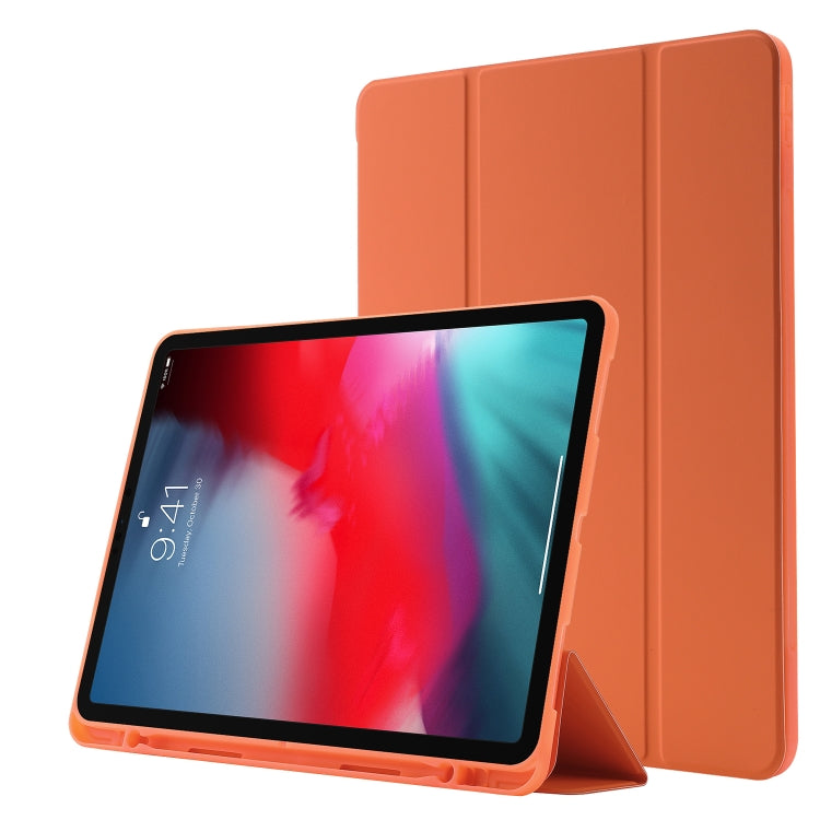 Skin Feel Pen Holder Tri-fold Tablet Leather Case, For iPad Pro 11 2022 / 2021 / 2020 / 2018, For iPad Air 13 2025 / 2024 / iPad Pro 12.9 2022 / 2021 / 2020 / 2018