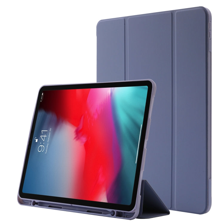 Skin Feel Pen Holder Tri-fold Tablet Leather Case, For iPad Pro 11 2022 / 2021 / 2020 / 2018, For iPad Air 13 2025 / 2024 / iPad Pro 12.9 2022 / 2021 / 2020 / 2018