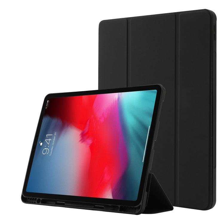 Skin Feel Pen Holder Tri-fold Tablet Leather Case, For iPad Pro 11 2022 / 2021 / 2020 / 2018, For iPad Air 13 2025 / 2024 / iPad Pro 12.9 2022 / 2021 / 2020 / 2018