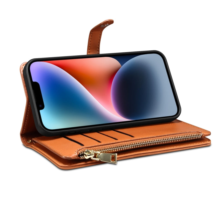 ESEBLE Star Series Lanyard Zipper Wallet RFID Leather Case, For iPhone 12 Pro, For iPhone 12, For iPhone 11 Pro Max, For iPhone 11 Pro, For iPhone 11, For iPhone SE 2022 / SE 2020 / 8 / 7, For iPhone XS Max, For iPhone XS / X