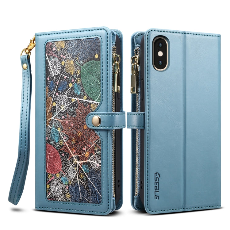 ESEBLE Star Series Lanyard Zipper Wallet RFID Leather Case
