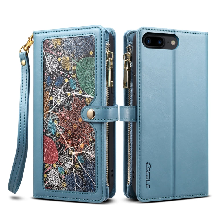 ESEBLE Star Series Lanyard Zipper Wallet RFID Leather Case