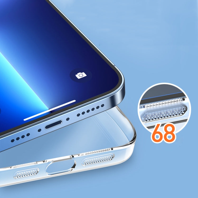 Metal Key Crystal Transparent PC Phone Case, For iPhone 13 Pro Max