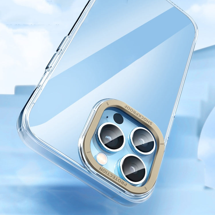Metal Key Crystal Transparent PC Phone Case, For iPhone 13 Pro Max