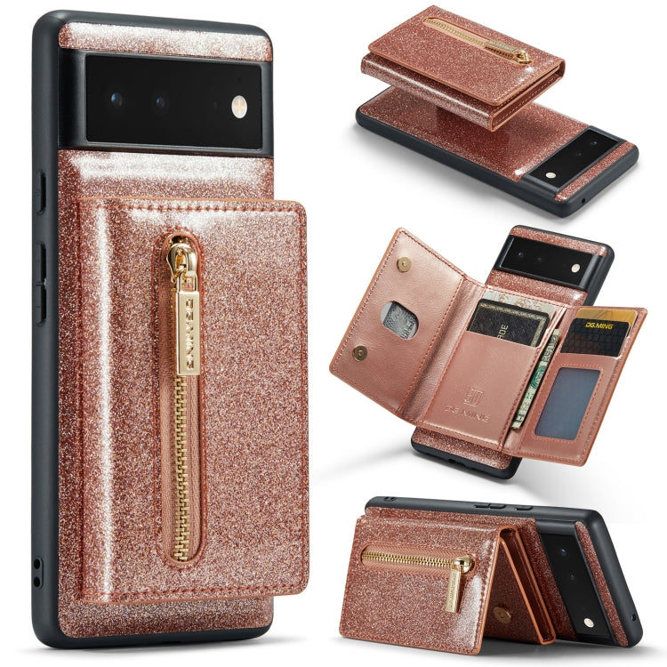DG.MING M3 Series Glitter Powder Card Bag Leather Case