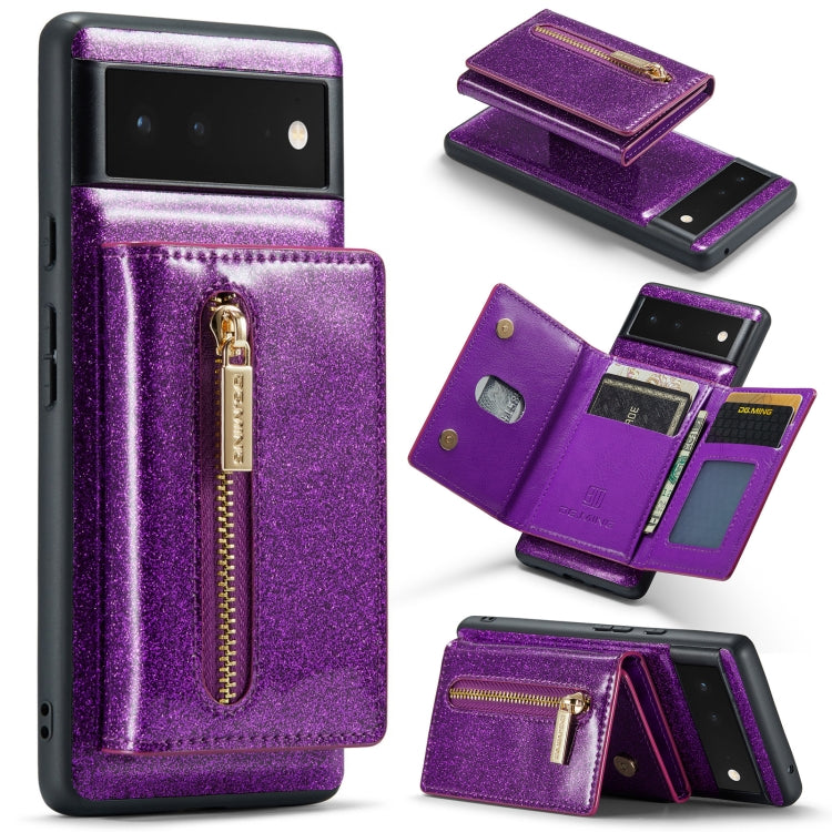 DG.MING M3 Series Glitter Powder Card Bag Leather Case