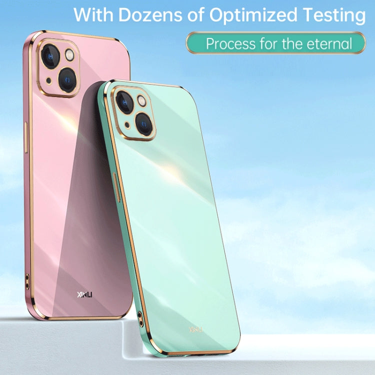 XINLI Straight Edge 6D Electroplate TPU Phone Case