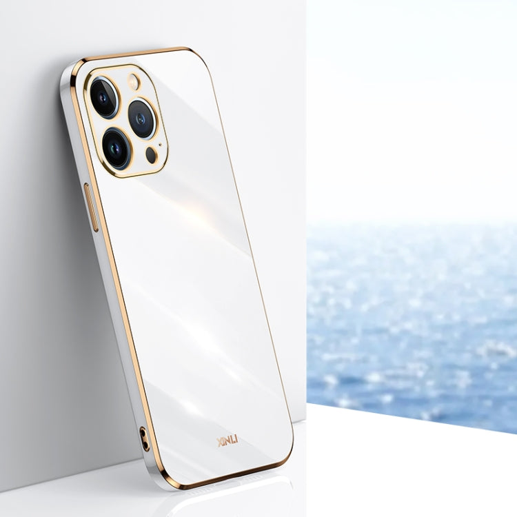 XINLI Straight Edge 6D Electroplate TPU Phone Case