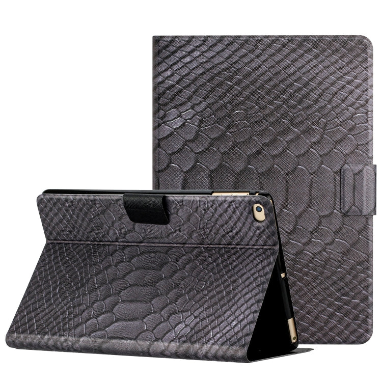 Solid Color Crocodile Texture Leather Smart Tablet Case, For iPad Air / Air 2 / 9.7 2017 / 9.7 2018, For iPad 10.2 / 10.5, For iPad 10th Gen 10.9 2022, For iPad Pro 11 2020 / 2018 / Air 2020 10.9