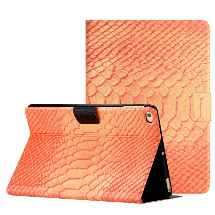 Solid Color Crocodile Texture Leather Smart Tablet Case, For iPad Air / Air 2 / 9.7 2017 / 9.7 2018, For iPad 10.2 / 10.5, For iPad 10th Gen 10.9 2022, For iPad Pro 11 2020 / 2018 / Air 2020 10.9