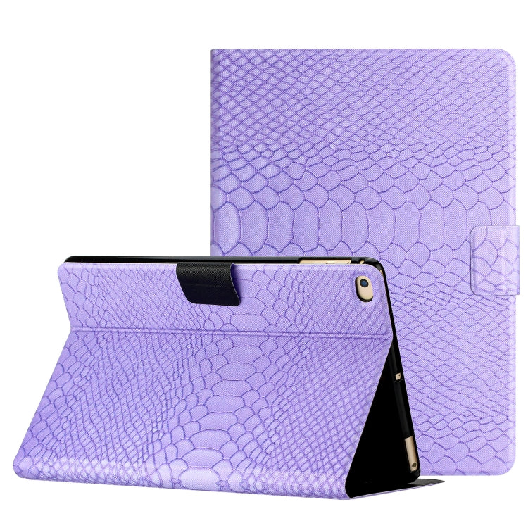 Solid Color Crocodile Texture Leather Smart Tablet Case, For iPad Air / Air 2 / 9.7 2017 / 9.7 2018, For iPad 10.2 / 10.5, For iPad 10th Gen 10.9 2022, For iPad Pro 11 2020 / 2018 / Air 2020 10.9