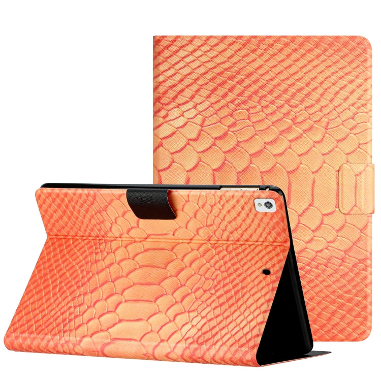 Solid Color Crocodile Texture Leather Smart Tablet Case, For iPad Air / Air 2 / 9.7 2017 / 9.7 2018, For iPad 10.2 / 10.5, For iPad 10th Gen 10.9 2022, For iPad Pro 11 2020 / 2018 / Air 2020 10.9