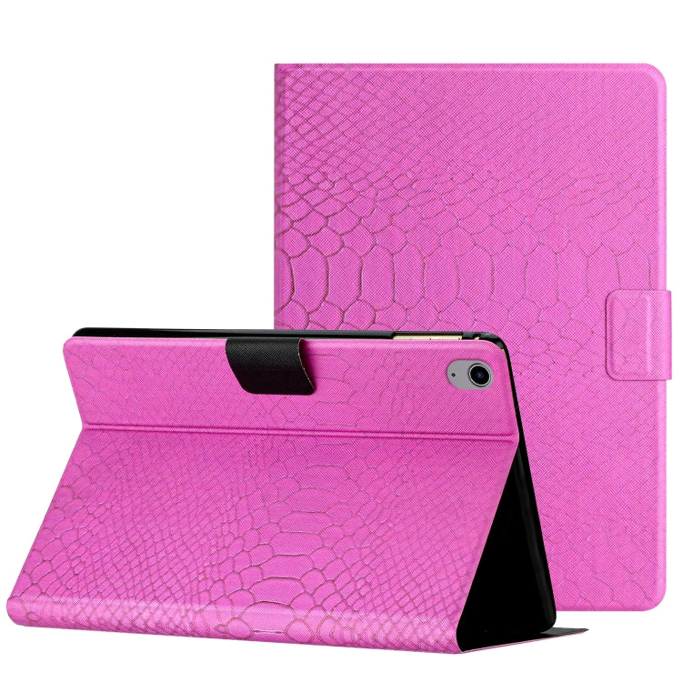 Solid Color Crocodile Texture Leather Smart Tablet Case, For iPad Air / Air 2 / 9.7 2017 / 9.7 2018, For iPad 10.2 / 10.5, For iPad 10th Gen 10.9 2022, For iPad Pro 11 2020 / 2018 / Air 2020 10.9