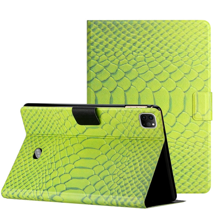 Solid Color Crocodile Texture Leather Smart Tablet Case, For iPad Air / Air 2 / 9.7 2017 / 9.7 2018, For iPad 10.2 / 10.5, For iPad 10th Gen 10.9 2022, For iPad Pro 11 2020 / 2018 / Air 2020 10.9