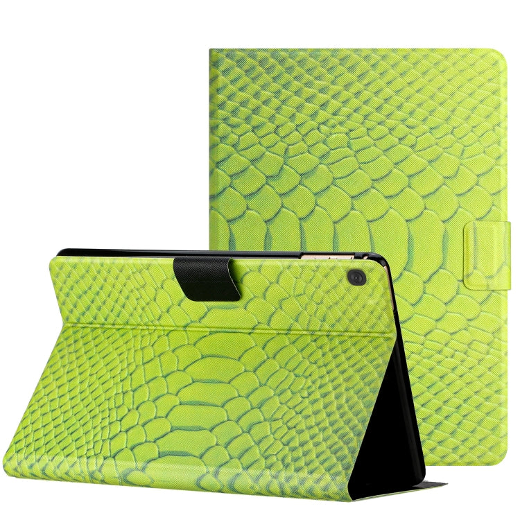 Solid Color Crocodile Texture Leather Smart Tablet Case, For iPad mini 2024 / mini 6, For iPad mini 5/4/3/2/1, For Huawei MediaPad M5 lite 10.1, For Lenovo Tab M10