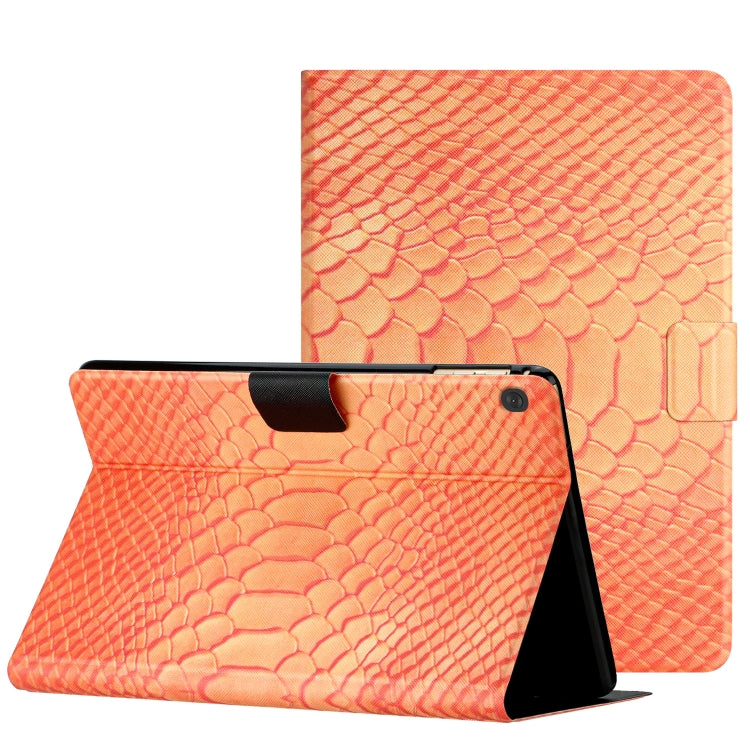 Solid Color Crocodile Texture Leather Smart Tablet Case, For iPad mini 2024 / mini 6, For iPad mini 5/4/3/2/1, For Huawei MediaPad M5 lite 10.1, For Lenovo Tab M10