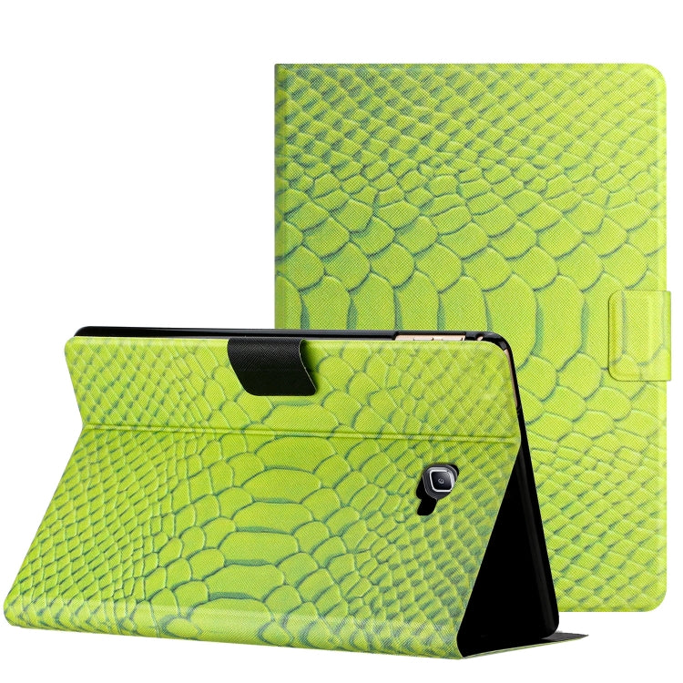 Solid Color Crocodile Texture Leather Smart Tablet Case, For Samsung Galaxy Tab S6 Lite, For Samsung Galaxy Tab A10.1 T850