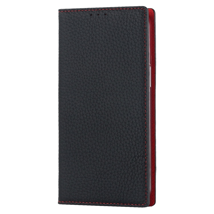 Litchi Texture Genuine Leather Phone Case, For iPhone 14 Pro Max, For iPhone 14 Pro, For iPhone 14, For iPhone 14 Plus