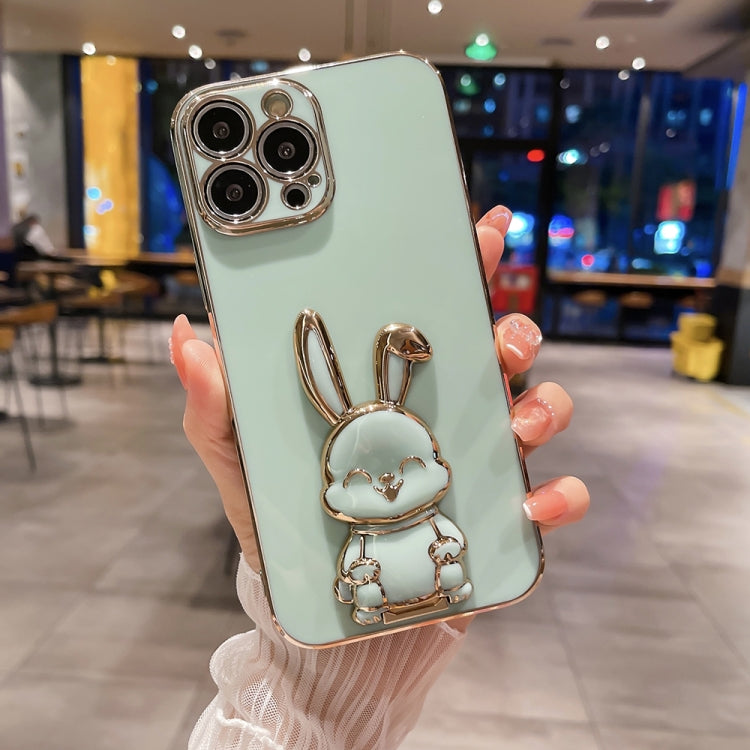 Plating Rabbit Holder Phone Case, For iPhone 11 Pro Max, For iPhone X / XS, For iPhone XR