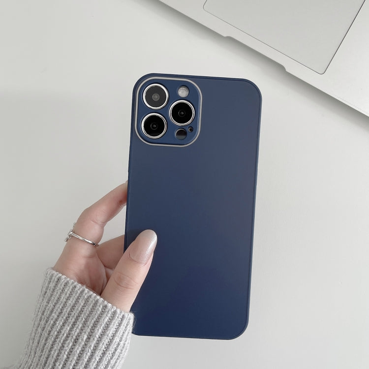 Skin Frosted Tempered Glass Phone Case, For iPhone 14, For iPhone 14 Plus