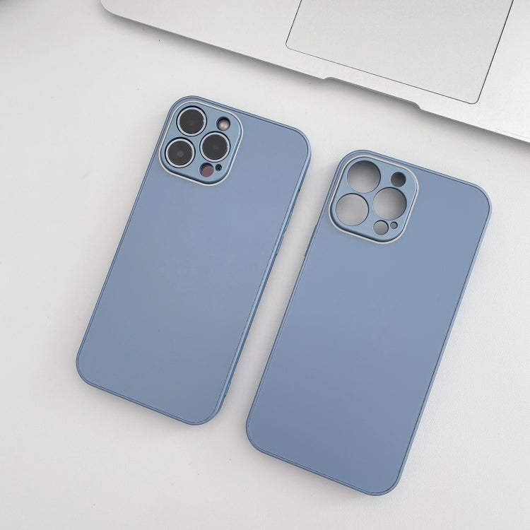 Skin Frosted Tempered Glass Phone Case, For iPhone 14, For iPhone 14 Plus