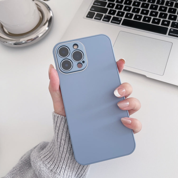 Skin Frosted Tempered Glass Phone Case, For iPhone 14, For iPhone 14 Plus