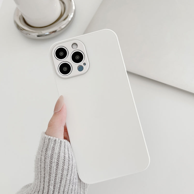 Skin Frosted Tempered Glass Phone Case, For iPhone 14, For iPhone 14 Plus