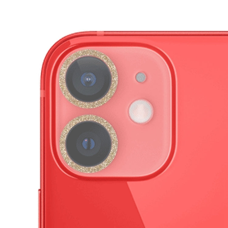 Glitter Ring Tempered Glass Camera Lens Film, For iPhone 12