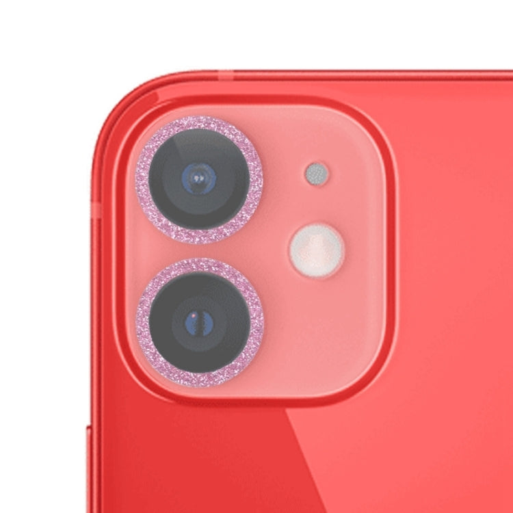 Glitter Ring Tempered Glass Camera Lens Film, For iPhone 12