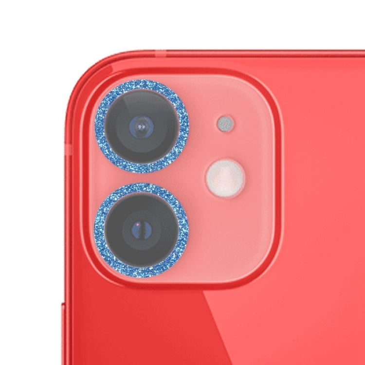 Glitter Ring Tempered Glass Camera Lens Film, For iPhone 12