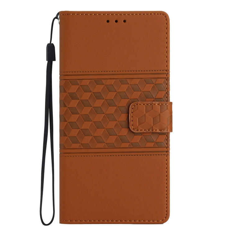Diamond Embossed Skin Feel Leather Phone Case with Lanyard, For iPhone 12 Pro, For iPhone 12 Pro Max, For iPhone 13, For iPhone 13 mini