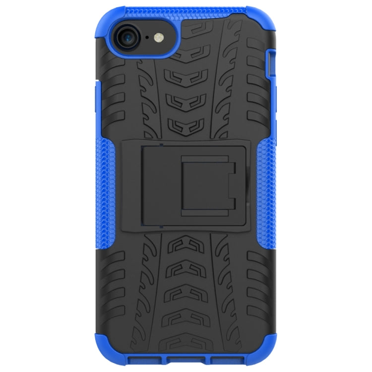 Tire Texture Shockproof TPU+PC Protective Case with Holder, For iPhone SE 2022 / SE 2020, For Sony Xperia 10 Ⅱ, For Huawei Honor Play 9A