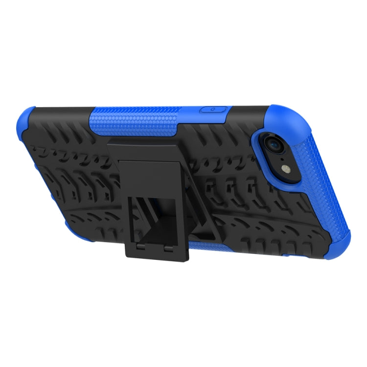 Tire Texture Shockproof TPU+PC Protective Case with Holder, For iPhone SE 2022 / SE 2020, For Sony Xperia 10 Ⅱ, For Huawei Honor Play 9A
