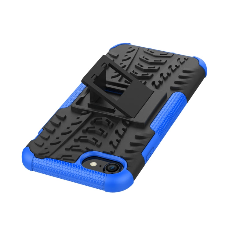 Tire Texture Shockproof TPU+PC Protective Case with Holder, For iPhone SE 2022 / SE 2020, For Sony Xperia 10 Ⅱ, For Huawei Honor Play 9A