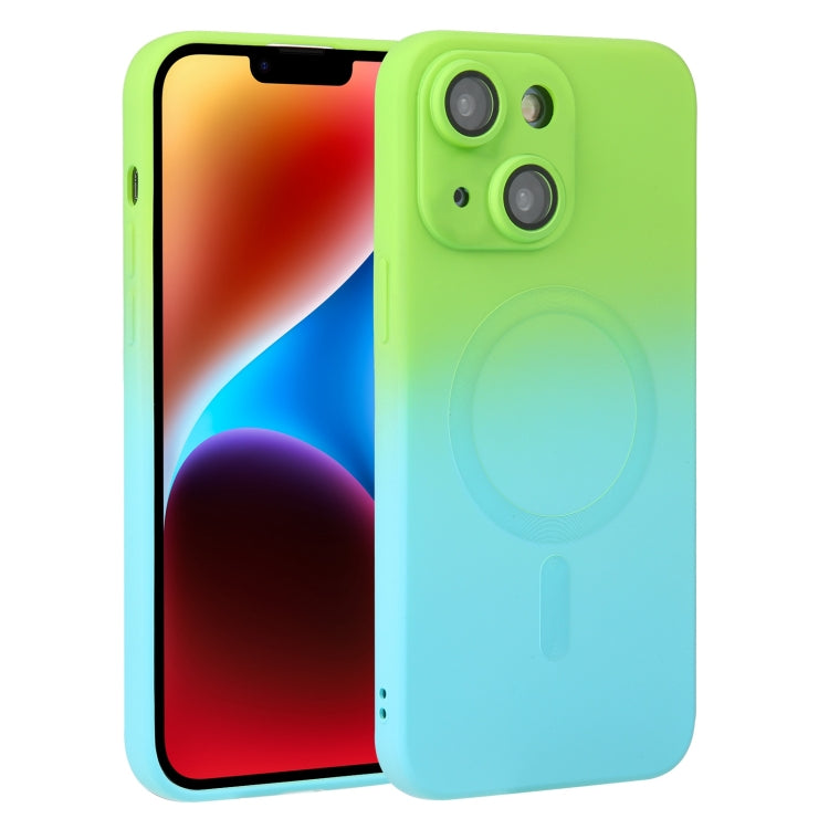 Liquid TPU Silicone Gradient MagSafe Phone Case, For iPhone 14, For iPhone 14 Plus, For iPhone 14 Pro, For iPhone 14 Pro Max
