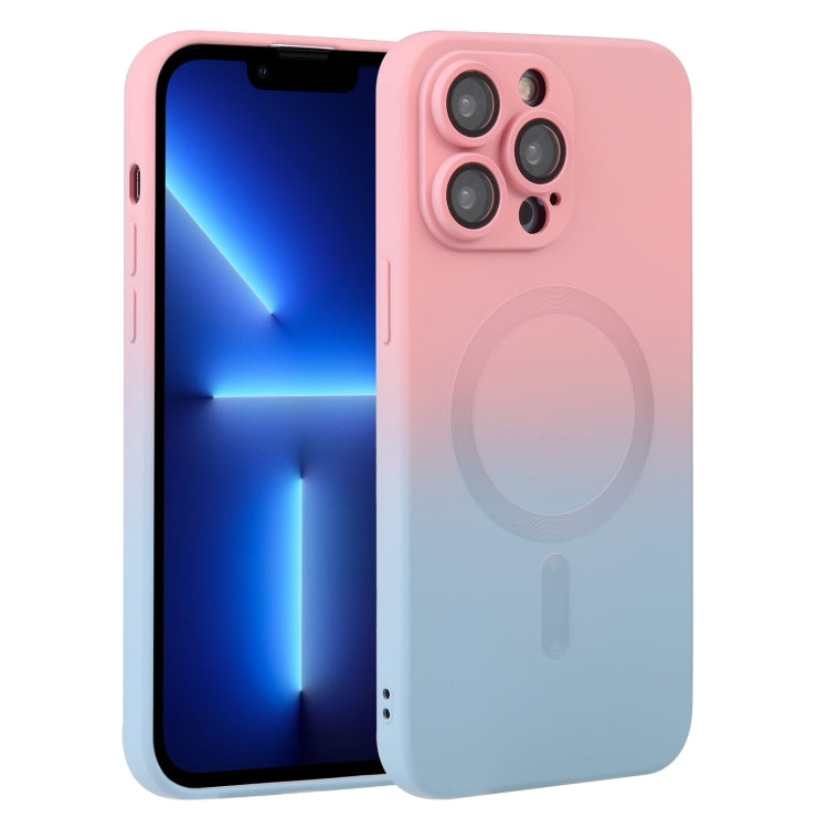 Liquid TPU Silicone Gradient MagSafe Phone Case, For iPhone 13, For iPhone 13 Pro, For iPhone 13 Pro Max, For iPhone 12