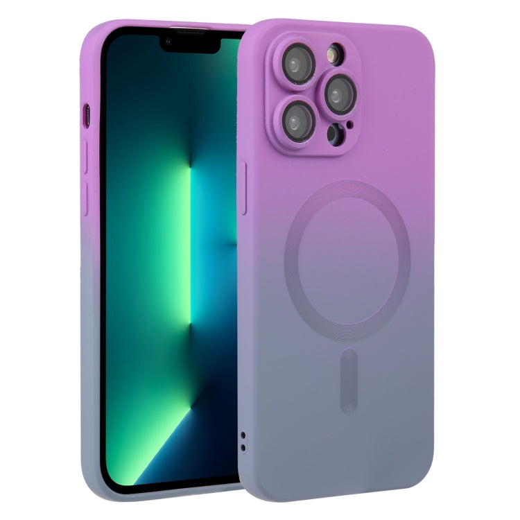 Liquid TPU Silicone Gradient MagSafe Phone Case, For iPhone 13, For iPhone 13 Pro, For iPhone 13 Pro Max, For iPhone 12