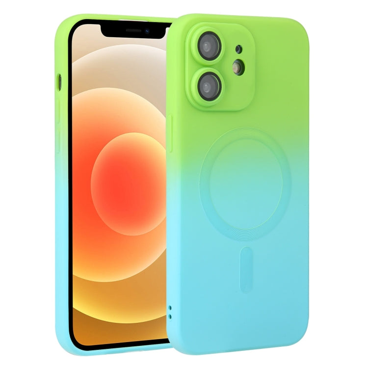 Liquid TPU Silicone Gradient MagSafe Phone Case, For iPhone 13, For iPhone 13 Pro, For iPhone 13 Pro Max, For iPhone 12