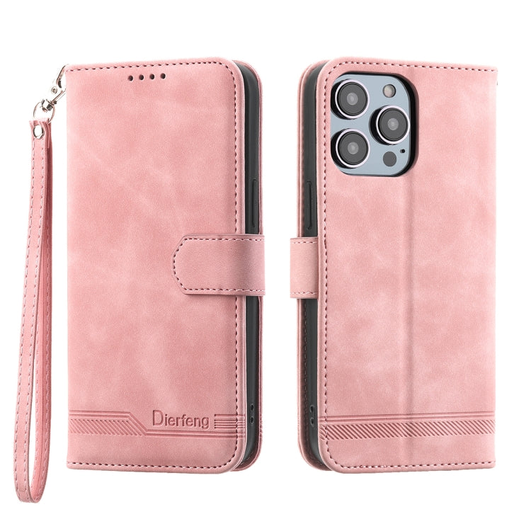Dierfeng Dream Line TPU + PU  Leather Phone Case, For iPhone 14, For iPhone 14 Plus, For iPhone 14 Pro, For iPhone 14 Pro Max