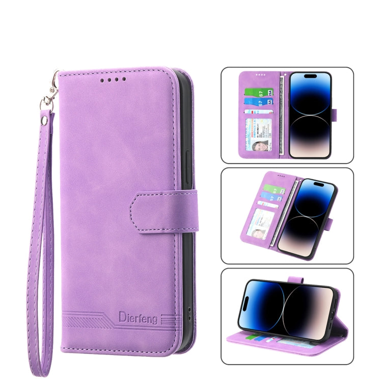 Dierfeng Dream Line TPU + PU  Leather Phone Case, For iPhone 14, For iPhone 14 Plus, For iPhone 14 Pro, For iPhone 14 Pro Max